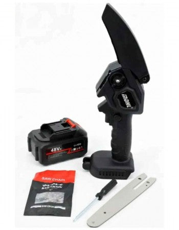 Κλαδευτικό Αλυσοπρίονο Μπαταρίας 15CM 48V Li-ion - Ελαφρύ & Ισχυρό για Κλάδεμα