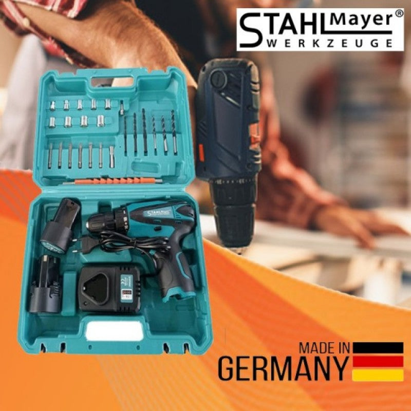 Επαναφορτιζόμενο Δράπανο STAHL MAYER 24V 5A Με 2 Μπαταρίες