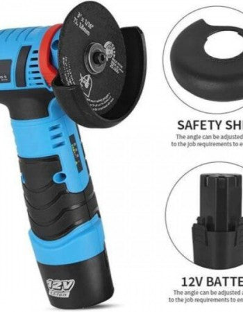 Γωνιακός Τροχός Μπαταρίας 12V – 76mm, 19500rpm Με 2 Μπαταρίες Λείανσης & Κοπής