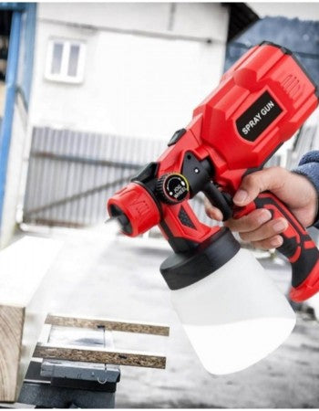 Ηλεκτρικό Πιστόλι Βαφής 550W | ZS18 Με Δοχείο 0.8lt & Ρυθμιζόμενο Ψεκασμό