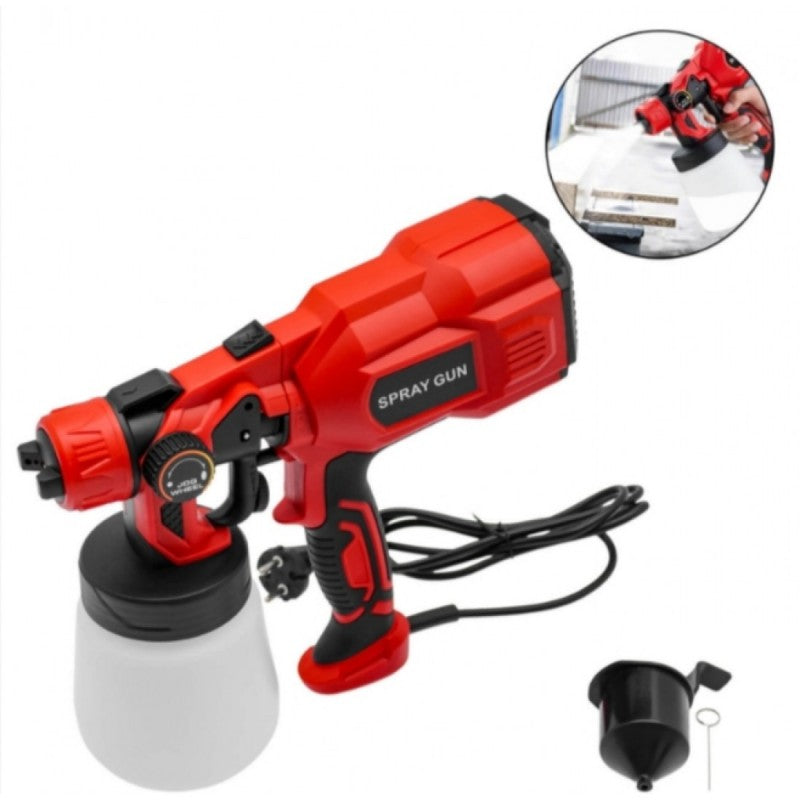 Ηλεκτρικό Πιστόλι Βαφής 550W | ZS18 Με Δοχείο 0.8lt & Ρυθμιζόμενο Ψεκασμό