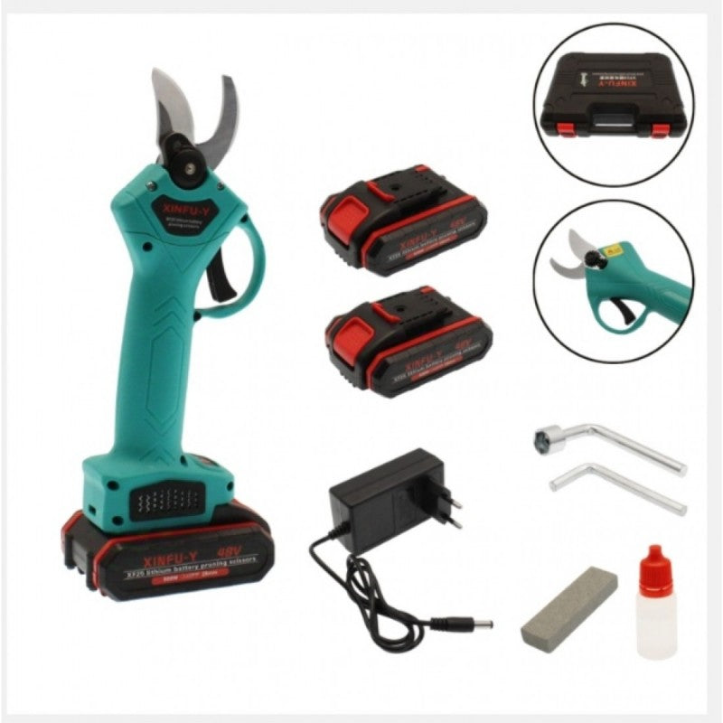 Επαναφορτιζόμενο Ψαλίδι Κλαδέματος Μπαταρίας 48V Με Διάμετρο Κοπής 30mm