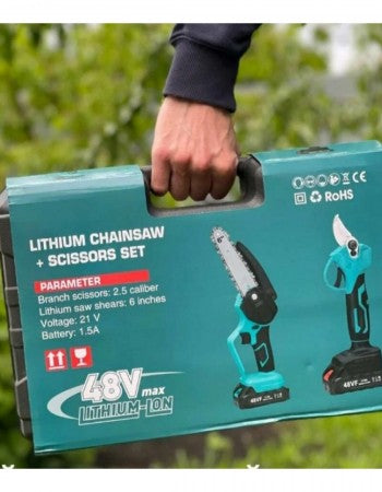 Επαναφορτιζόμενο Αλυσοπρίονο & Ψαλίδι Μπαταρίας 48V Με Αυτονομία Και Ακρίβεια Κοπής