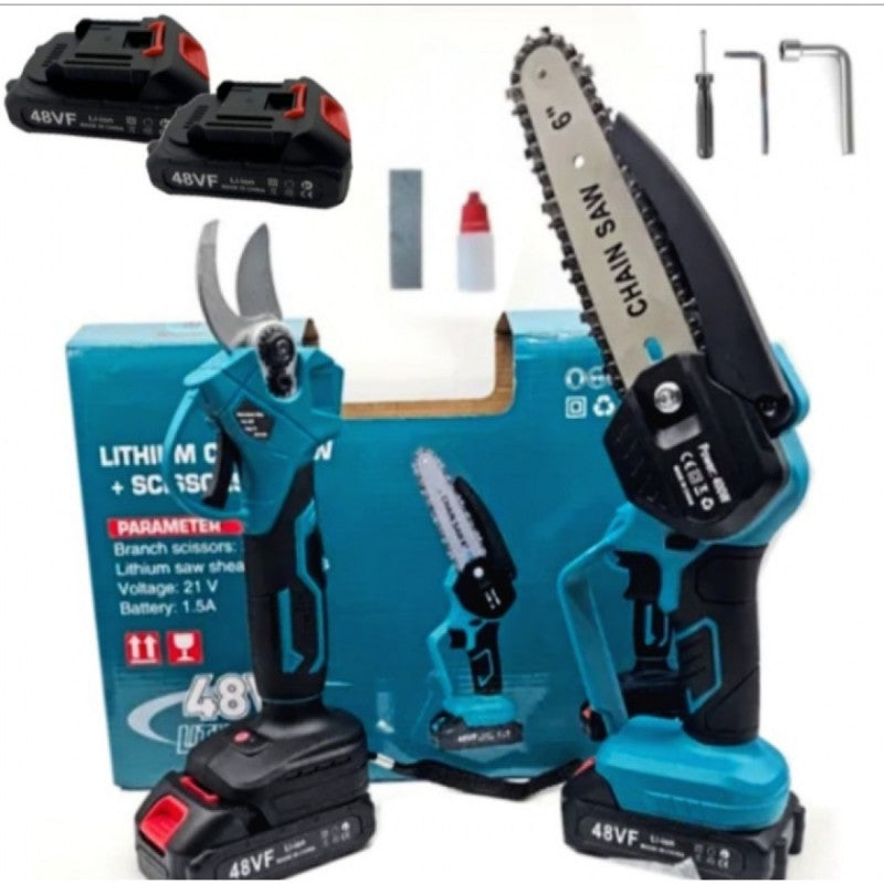 Επαναφορτιζόμενο Αλυσοπρίονο & Ψαλίδι Μπαταρίας 48V Με Αυτονομία Και Ακρίβεια Κοπής