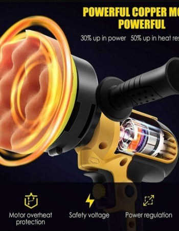 Τριβείο - Αλοιφαδόρος Ρεύματος 700W 125ΜΜ Με Ρύθμιση Στροφών DWE6401